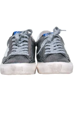 Golden Goose - Iridescent Snakeskin Embossed "May" Sneakers Sz 9