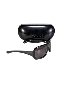 Gucci - Black Rectangular Sunglasses