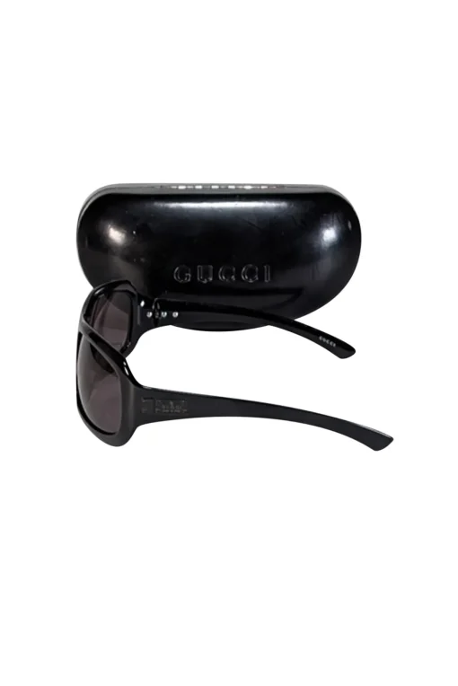 Gucci - Black Rectangular Sunglasses