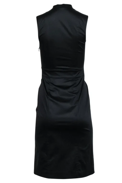 Gucci - Black Sleeveless Tie Neck Dress Sz XS