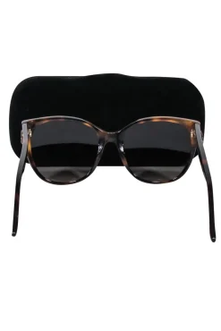 Gucci - Brown Tortoise Large Round Sunglasses
