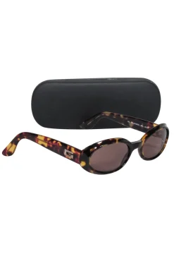 Gucci - Oval Small Tortoise Sunglasses