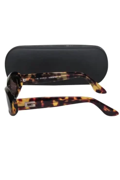 Gucci - Oval Small Tortoise Sunglasses