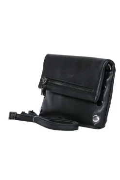Hammitt - Black Pebbled Leather Mini Crossbody w/ Studs