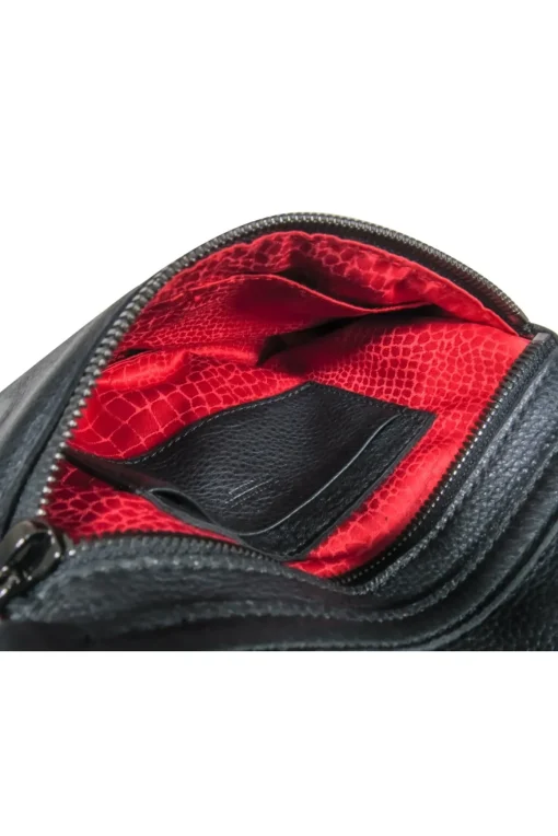 Hammitt - Black Pebbled Leather Mini Crossbody w/ Studs