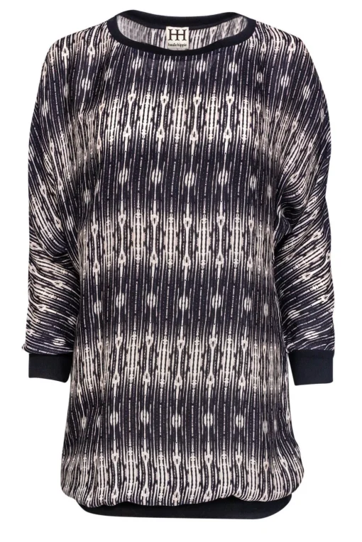 Haute Hippie - Black & Ivory Printed Silk Dress Sz S