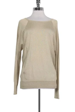 Haute Hippie - Gold Sparkle Sweater Sz XS/S