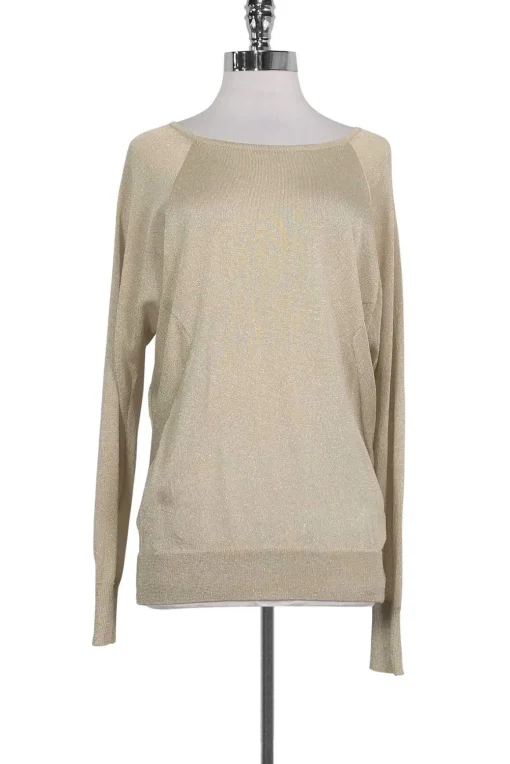 Haute Hippie - Gold Sparkle Sweater Sz XS/S