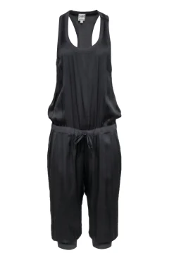 Haute Hippie - Grey Silk Blend Sleeveless Jumpsuit Sz L