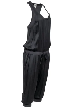 Haute Hippie - Grey Silk Blend Sleeveless Jumpsuit Sz L