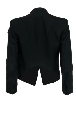Helmut Lang - Black Wool Collarless Blazer Sz 0