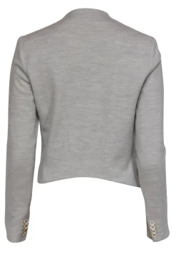Helmut Lang - Light Grey Buckled Wool Jacket Sz P