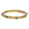 Henri Bendel - Gold Studded Hinge Bangle Bracelet