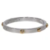 Henri Bendel - Silver Studded Rhinestone Bangle Bracelet
