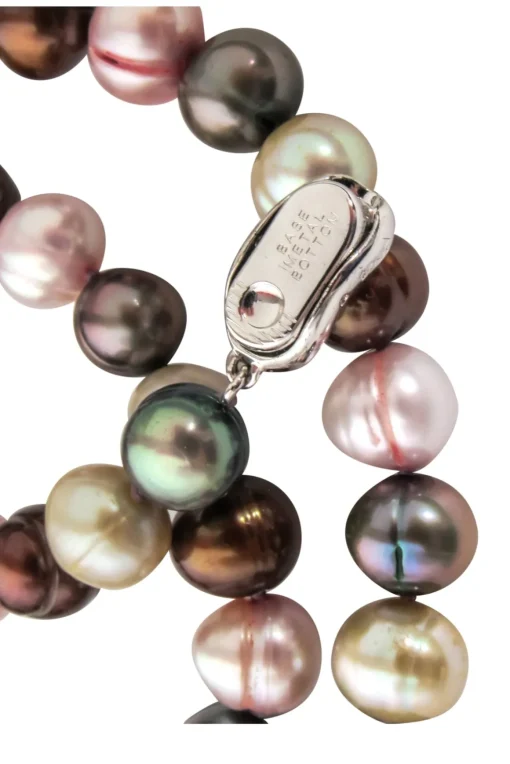 Honora - Brown, Ivory, Grey Fresh Water Peal Necklace