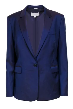 Hugo Boss - Purple Two-Tone Wool Blazer Sz 10