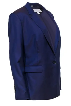 Hugo Boss - Purple Two-Tone Wool Blazer Sz 10