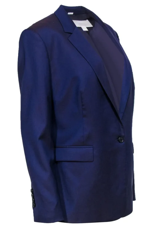 Hugo Boss - Purple Two-Tone Wool Blazer Sz 10