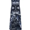 Intermix - Navy, Blue & White Sleeveless High Low w/ Zipper Front Dress Sz XS