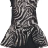 Intermix - Sheer Drop Waist Animal Print Dress Sz S