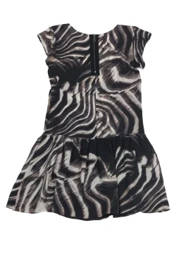 Intermix - Sheer Drop Waist Animal Print Dress Sz S