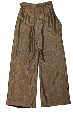 Intermix - Silver Metallic Wide Leg Pants Sz S