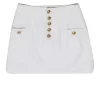 Intermix - White Denim Button-Fly Miniskirt Sz 2