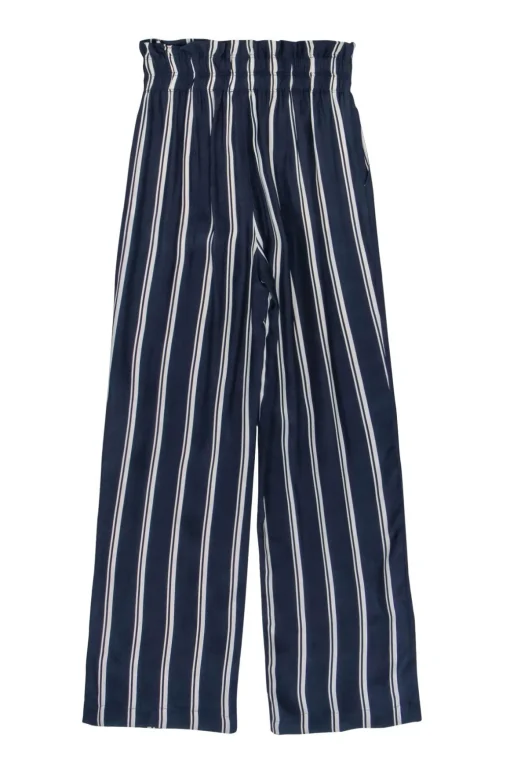 Iris Setlakwe - Navy & White Stripe Smock Waist Pant Sz 0