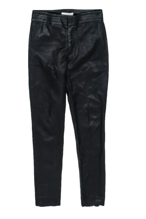 IRO - Black Leather Skinny Pants Sz 4