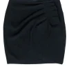 IRO - Black Pleated Ruched Tulip Front Skirt Sz 6