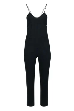 IRO - Black Sleeveless Tapered Jumpsuit w/ Bust Cutouts Sz 4