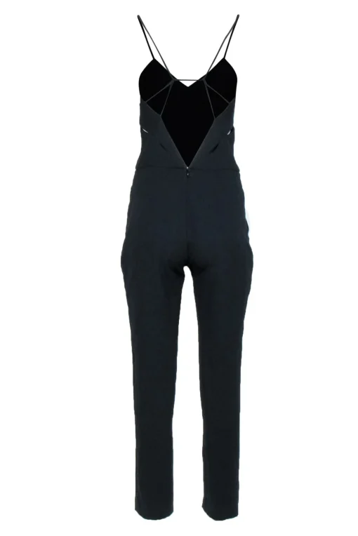 IRO - Black Sleeveless Tapered Jumpsuit w/ Bust Cutouts Sz 4