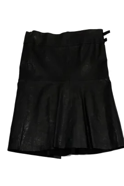 Isabel Marant - Black Leather Wrap Skirt Sz 6