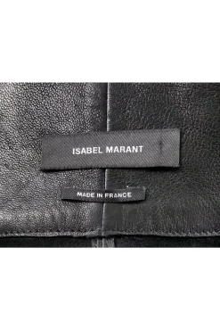 Isabel Marant - Black Leather Wrap Skirt Sz 6