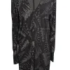 Isabel Marant - Black w/ Silver & Black Sparkle Detail Shift Dress Sz 6
