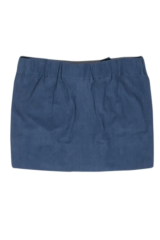 Isabel Marant - Blue Demin Wash Mini Skirt w/ Tie Belt Sz 8