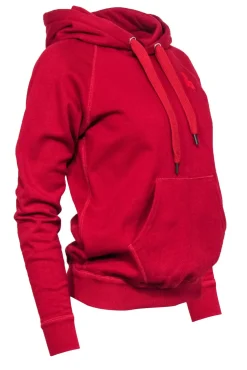 Isabel Marant - Red Cotton Blend Hoodie w/ Contrast Stitching Sz 4