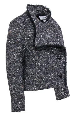Isabel Marant Etoile - Grey Tweed Cropped Jacket Sz 4