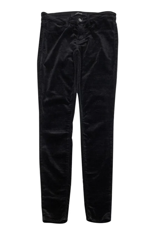 J Brand - Black Velvet Super Skinny Pants Sz 4