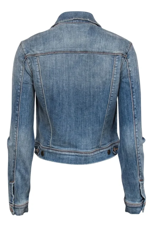 J Brand - Medium Wash Button-Up Denim Jacket Sz S