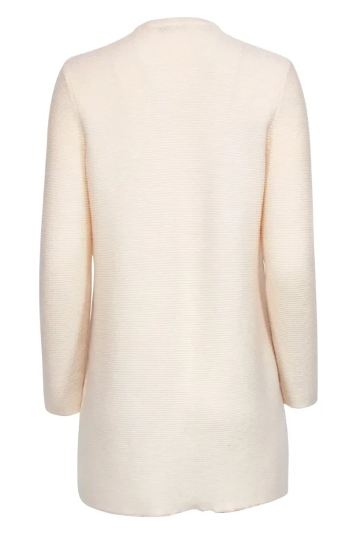 J. McLaughlin - Cream Textured Snap Button Cardigan Sz M