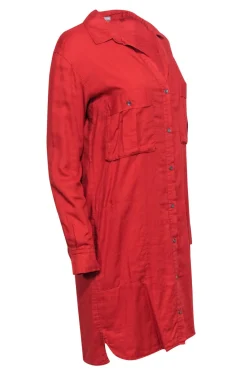 James Perse - Burnt Orange Collared Shirt Dress Sz 2
