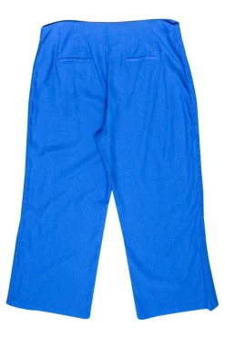 Jason Wu - Aqua Blue Linen Blend Braided Trim Pants Sz 12
