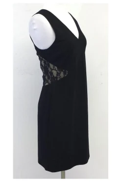 Jay Godfrey - Black & Tan Lace Sleeveless Dress Sz 4