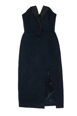 Jay Godfrey - Navy "Tinsley" Strapless Midi Dress Sz 00