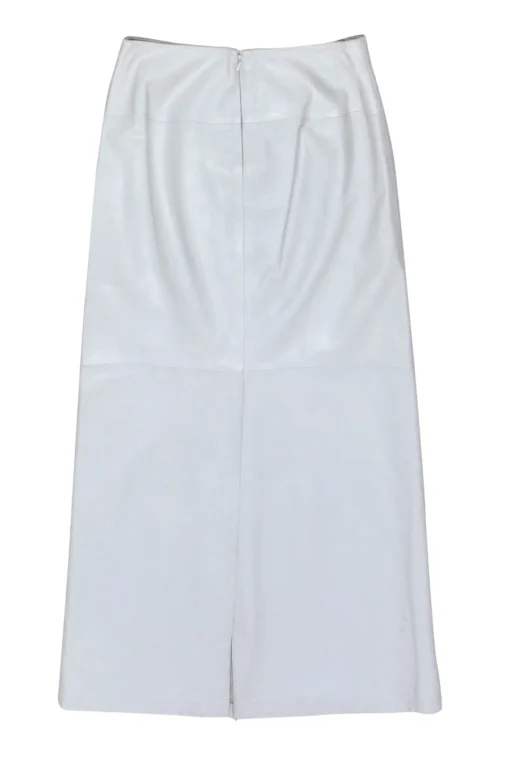 J.Crew - Ivory Leather Maxi Skirt Sz 6