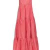 J.Crew - Pink Sleeveless Tiered Maxi Dress Sz 8