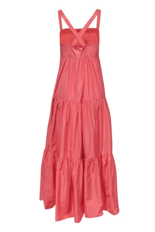 J.Crew - Pink Sleeveless Tiered Maxi Dress Sz 8