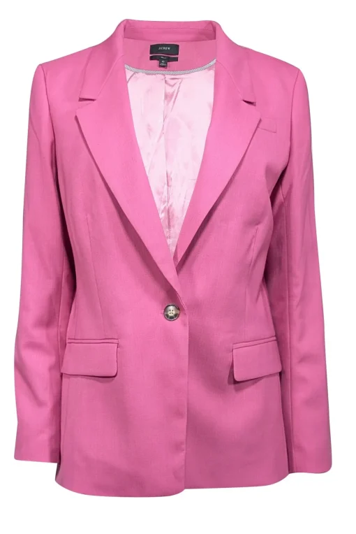 J.Crew - Pink Wool Blend Blazer Sz 10