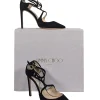 Jimmy Choo - Black Suede Pointed Toe "Lancer 100" Pumps Sz 8